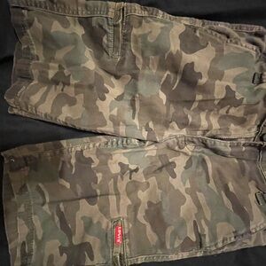 Levi's Green Camouflage Cargo Shorts
